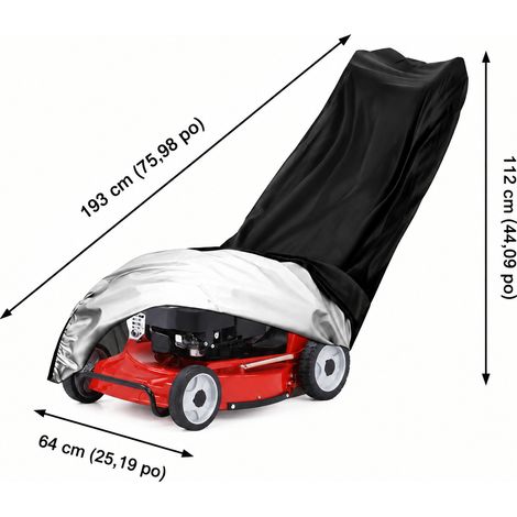 Housse de protection pour tondeuse et tracteur de jardin Noir 188 × 99 × 64 cm noir 188 99 25 × 23 × 3 cm 260 g – Livraison gratuite