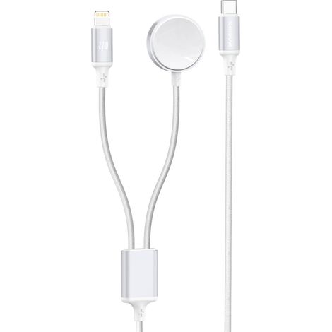 2-in-1 Ladekabel 1,2 m mit Überladeschutz (1/2)