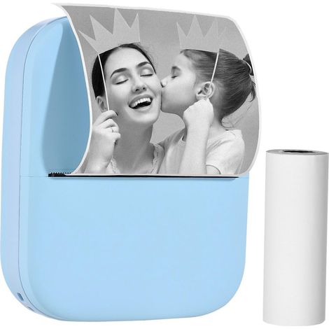 Imprimante de poche portable X1 Mini 80 mm, imprimante thermique sans fil BT, photo 300 dpi, mémos et listes d'images