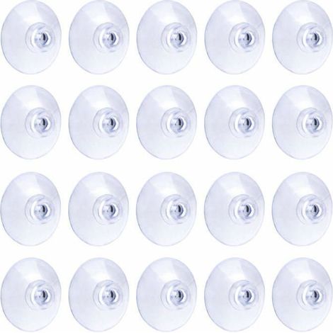 Ventouses - - 3 cm (20 pcs) - Transparent - PVC souple - Charge 1,4 kg (1/5)
