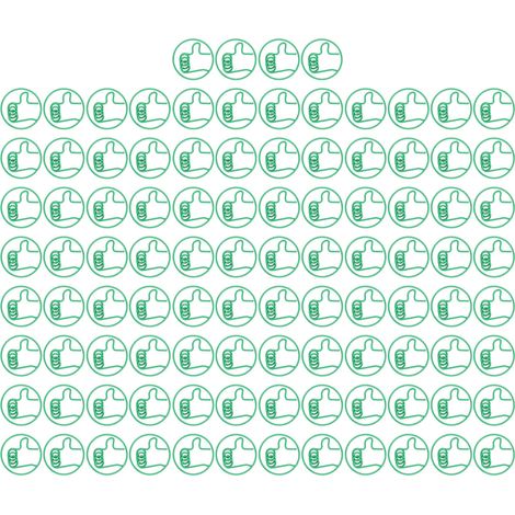 100 Pinces à Papier Vertes "Pouce en L'air" Adhérentes, Puissantes et Décoratives - Lot de 100 Trombones Originaux pour Bureau, Étude et Maison (1/5)