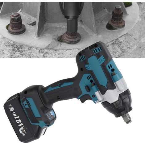 Clé à chocs électrique sans fil 18 V, clé à chocs électrique sans fil 1/2 pouce, perceuse-visseuse pour batteries Makita 18 V BL1815 BL1820 BL1530 BL1840 BL1850 BL1860 (1/5)