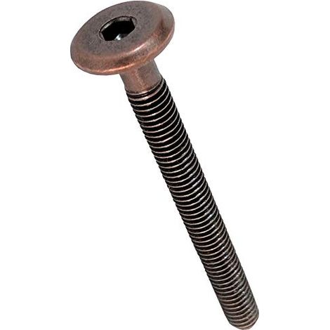 One Stop DIY Boulon de connexion à tête hexagonale pour meubles Bronze M6 x 150 mm