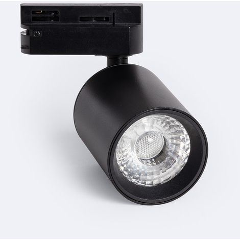 Faretto LED Binario Monofase 10W Regolabile Mallet Nero 3000K Bianco Caldo