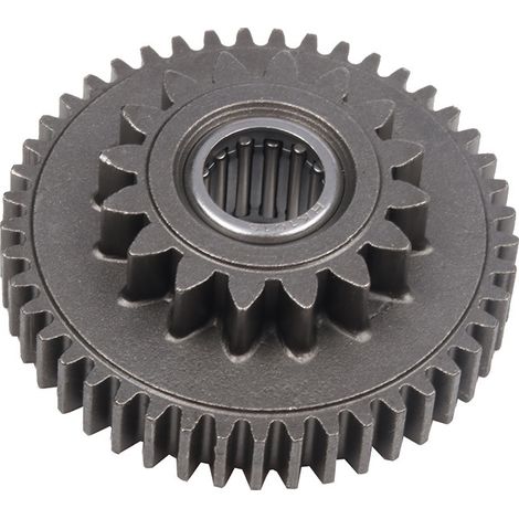 Applicable to Yamaha 100, Fuxi Qiaoge JOG, Liying 100RSZ and Guihuo 100 engines, double toothed bridge gears. (1/5)