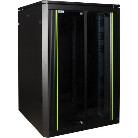 LOGON RDL22U88BL 22U rack cabinet Rack ou free-standing rack Black