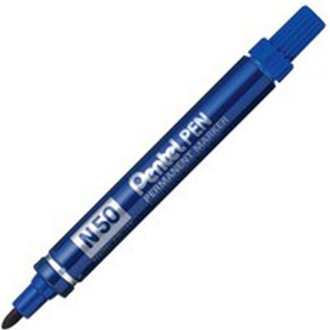 N 50 marcador permanente Azul Punta redonda 12 pieza(s)