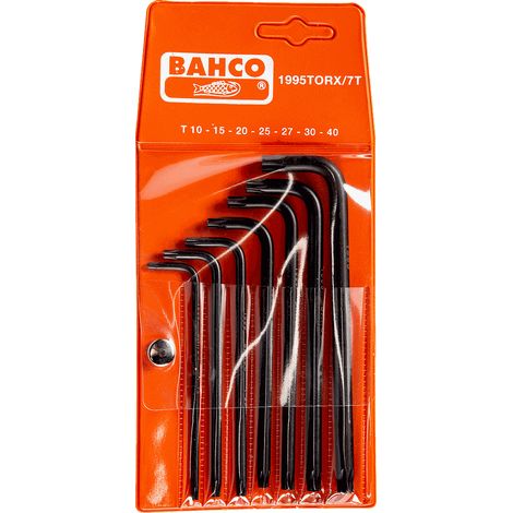 Chiavi torx bahco 1995torx/7t acciaio fosfatato 7 pezzi
