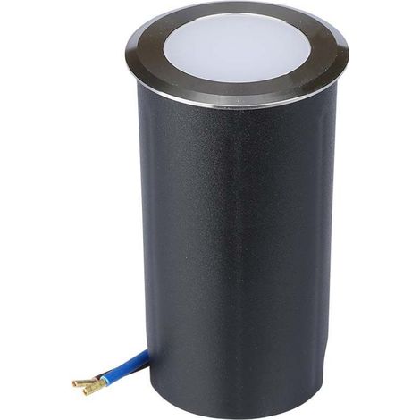 1W LED FARETTO CALPESTABILE COLORE ARGENTO 3000K                                                         - Luce CALDA (1/5)
