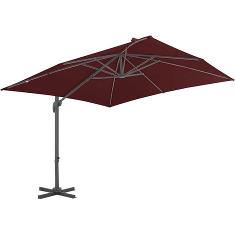 Maison Exclusive - Ampelschirm mit Aluminium-Mast 400x300 cm Bord (1/5)