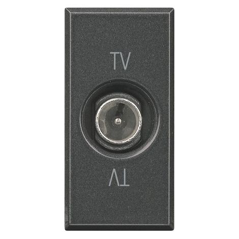 Presa Tv Passante Direzionale Axolute Antracite ( BTICINO cod. HS4202P ) (1/2)