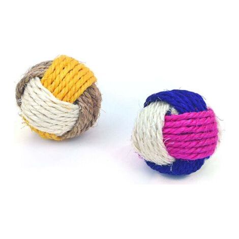 QORVA-interaktiva kattleksaker 6 balles pour attraper des chats (couleur aléatoire)