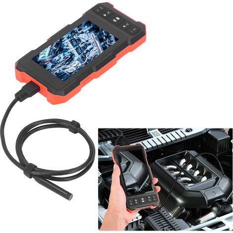 Endoscope industriel portable pour canalisations automobiles, avec écran IPS HD 1080P de 4,5 pouces, câble de 3,5 mètres et lentille de 8 mm. (1/5)