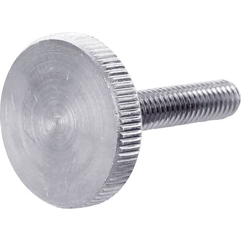 Rändelschrauben (Stellschrauben) ø M 5 x 20 mm flache Form DIN653 Stahl verzinkt