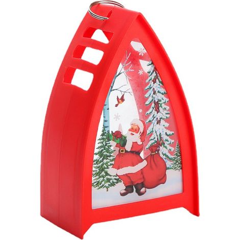 Lanterne De Noël - En Métal Et Verre - Pour Intérieur Et Extérieur - Convient Aux Bougies Sans Fumée - Lot De 1 (1/5)
