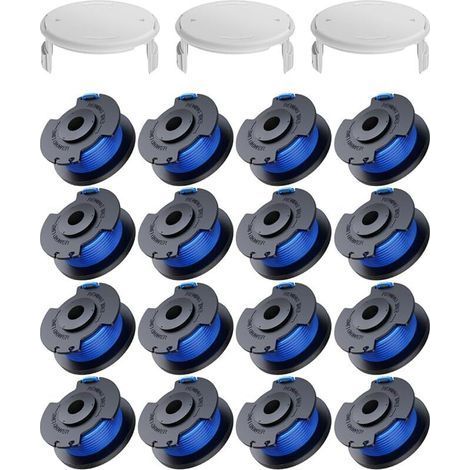 19 Pack Spool Edge Trimmer Replacements for Ryobi One + AC14RL3A 18v 24v 40v Edge Trimmer, Spool Ø 1.6mm, Length 3.3m (16 Edge Trimmer Line, 3 Cover) (1/5)