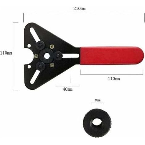 Kit d'outils pour démontage d'embrayage de compresseur de climatisation, extracteur de moyeu de roue, réparation automobile (1/3)