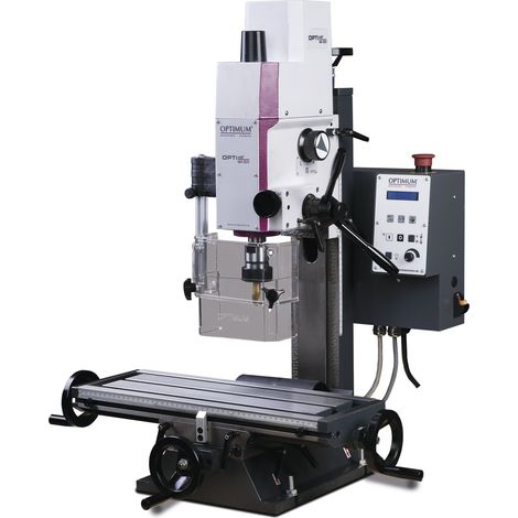 Perceuse-fraiseuse X 280 Y 175 mm Z 280 mm CM2/M10 0,75 kW 230V vitesses variables Optimill MH20V (1/5)