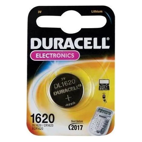 Batterie bouton Duracell DL1620 3 volts 2 millimètres