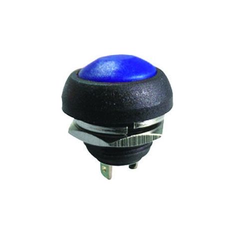 BOTÓN MONOESTABLE 1A 250V AZUL PBS-33
