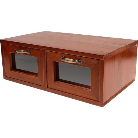 Rehausseur avec Tiroir de Rangement Multifonctionnel en Bois pour Écran D'ordinateur Organiseur de Bureau Élégant pour Espace de Travail au Bureau (1/5)