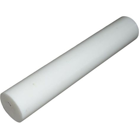 Barra di poliammide, poliossimetilene-poliacetale POM bianca 1000x180mm 40.1 Kg. (1/4)
