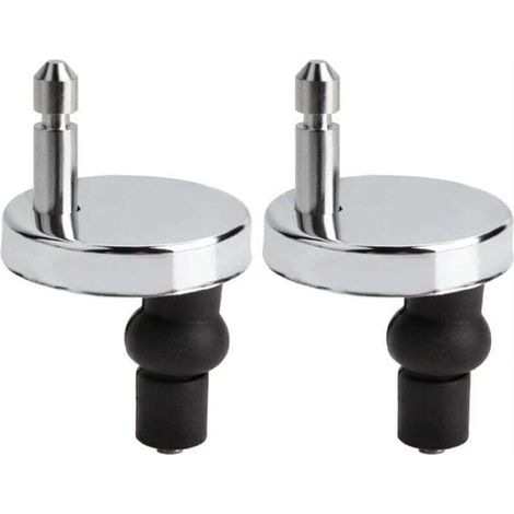Lot de 2 Fixation Abattant WC Universelles Abattant de Toilettes à Charnière Couvercle de Toilettes Abattant Fixations Abattant de Toilettes Remplacement Fixation pour Siège de WC Abattant WC Fix， (1/5)