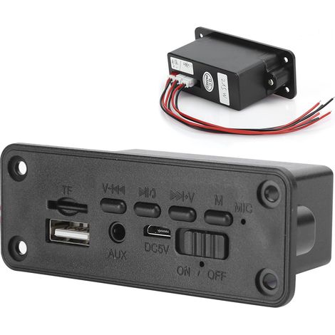 Amplificateur Stéréo Bluetooth 5.0, 2x5W avec Port USB pour Haut-parleurs (1/5)