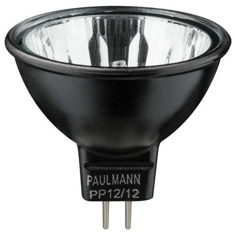 Paulmann 832.12 GU5.3 Lampadina Alogena Akzent 12v 2900K - 4000H - NERO Alluminio