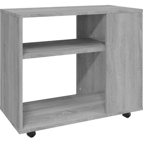 Maison Exclusive - Beistelltisch Grau Sonoma 70x35x55 cm Holzwerk (1/5)
