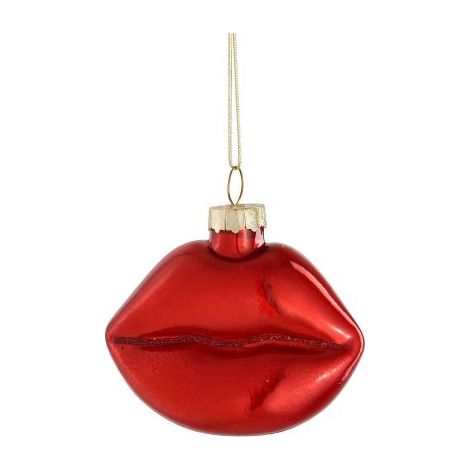 DECORAZIONE LABBRA ROSSE DA APPENDERE 11,5X5,5X8,5CM EDELMAN