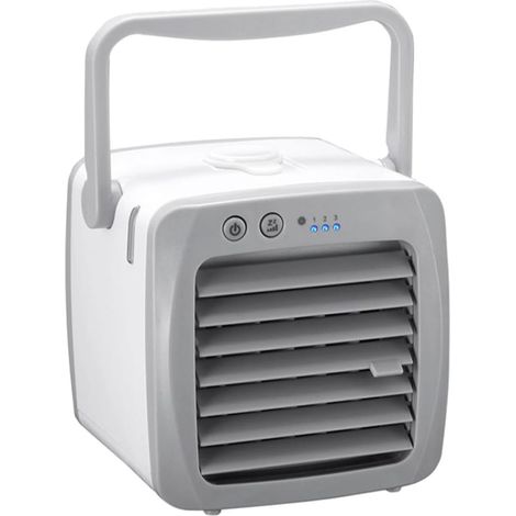 Mini Ventilateur de Climatisation Portable USB Vacances, Refroidisseur D'air de Bureau Compact en Plastique, pour Maison et Bureau (1/5)