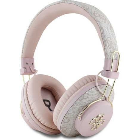 Cuffie Bluetooth over-ear Guess ENC Metal 4G Logo Rosa