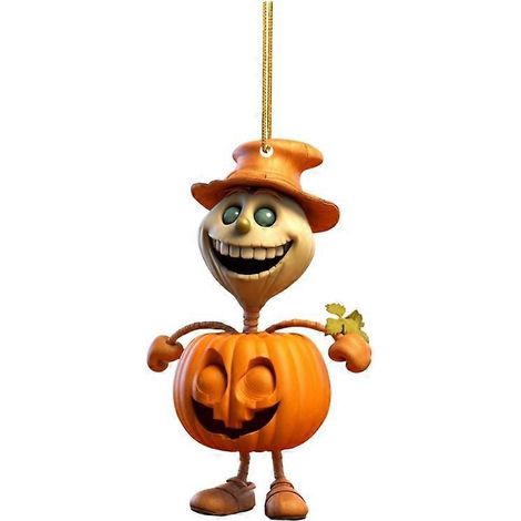 DIY Halloween Hängedekoration Kürbismann Ornament 8-teilig, gruselige Wanddekoration, handgefertigte Hängedekoration für Partys, originelles Accessoire.