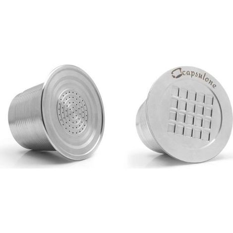 i cafilas Trou rond Reutilisable Filtre a cafe Capsules Coupe Goutteur Acier inoxydable Nespresso Rechargeable Capsule Obtenir Bross-Ywey (1/5)