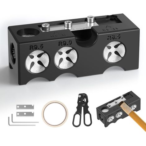 10-en-1 Billard Pool Cue Tip Shaper, Pool Cue Tips Kit de remplacement, Snooker Cue Tip Shaper  Maintenance Kit Pool Cue Tips Outil de réparation pour Billard Cue Tips Maintenance