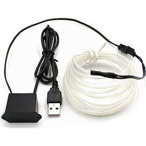 Guirlande lumineuse LED flexible de 5 m pour éclairage intérieur de voiture, câble métallique, néon (1/5)