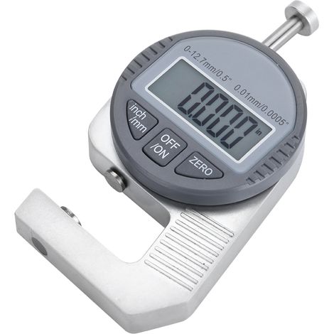 Digitales LCD-Display, prozentuale Dickenmessgerät 0–12,7 mm / 0,5 Zoll, 0,01 mm / 0,0005 Zoll, flacher Messkopf (1/5)