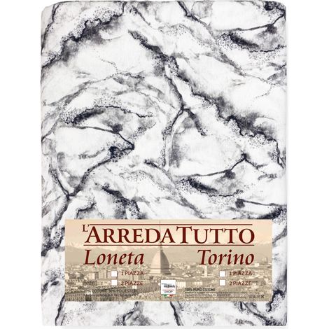 TELO ARREDO copritutto GRAN FOULARD COPRILETTO copridivano TESSUTO MARMO Marmorizzato Bianco 2 PIAZZE