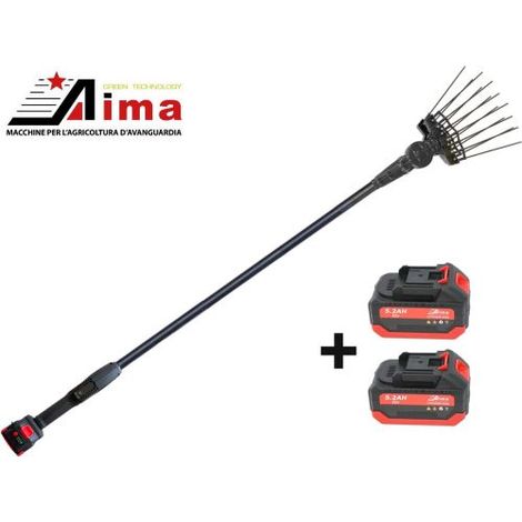 ABBACCHIATORE SCUOTITORE OLIVE CORDLESS AIMA TWIT PLUSS 2 BATTERIE IN CARBONIO 38967