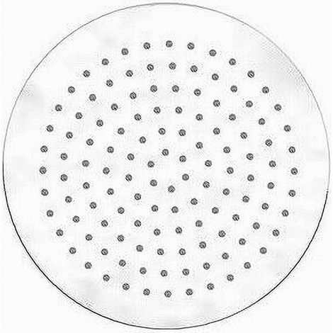 TRADE SHOP - Soffione Doccia Rotondo 25cm Ugelli Fori Bagno Miscelatore Cromato Attacco 69120 -