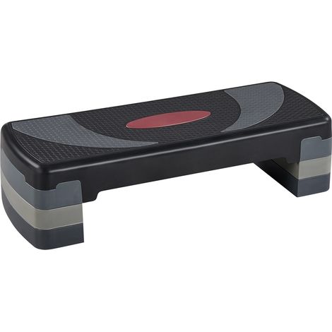 Homevive Step de Aeróbic Plataforma Steps Fitness Casa 3 Altura (10,5/15/20 cm) Adjustable Banco Fitness para Ejercio Yoga Adecuado Gimnasio Exterior, Antideslizante, 79,5x30x20cm, Carga 250kg