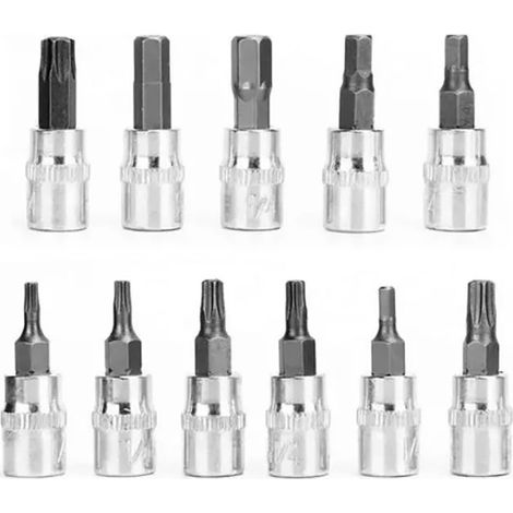 Coffret de 46 douilles, jeu de clés à cliquet rapides 1/4", petit coffret d'outils, embouts de vissage, boîte à outils pour réparation automobile (1/5)