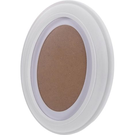 Cadre photo ovale en bois blanc, lot de 5, pour décoration murale (1/5)