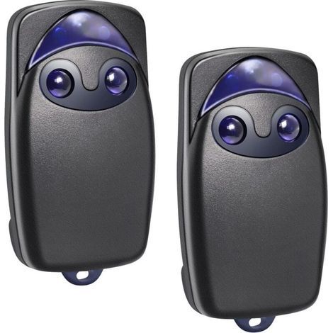 (Pack de 2)Télécommande Universelle 433 MHz pour Portail - replacement pour Flo2r-s, Compatible avec N1ce ONE1, ON1, FLOXIR, FLOXR, FLOX2R, OX2 - Idéale pour Portes Automatiques et Volets Roulants (1/5)