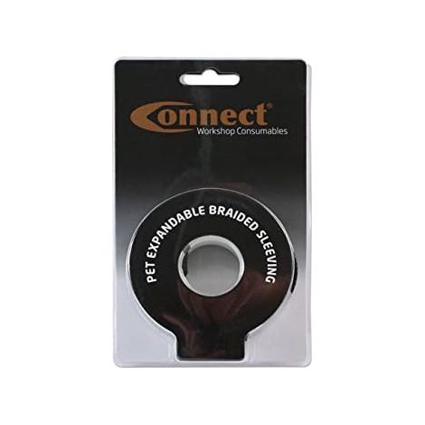 Workshop Consumables 37109 Expandable Braided Sleeving 8mm 5m Coil in a Clam Blister