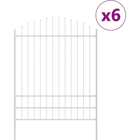 Recinzione per Giardino WOERDEN 6 pz 170 x 225 cm Bianco vidaXL