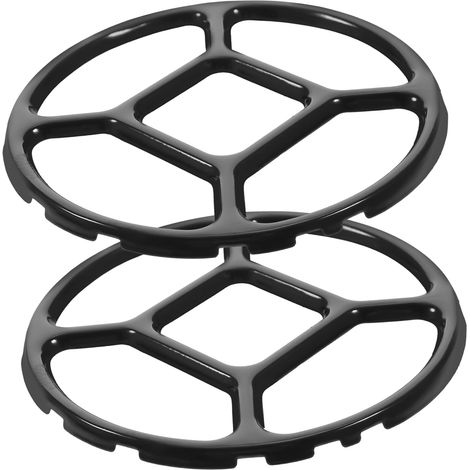 2 pièces support auxiliaire universel pour petite casserole ou wok sur gaz antidérapant (1/4)