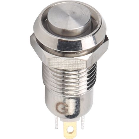 Interrupteur à bouton-poussoir 8 mm étanche IP65 en acier inoxydable, interrupteur de démarrage 3VRed (1/5)