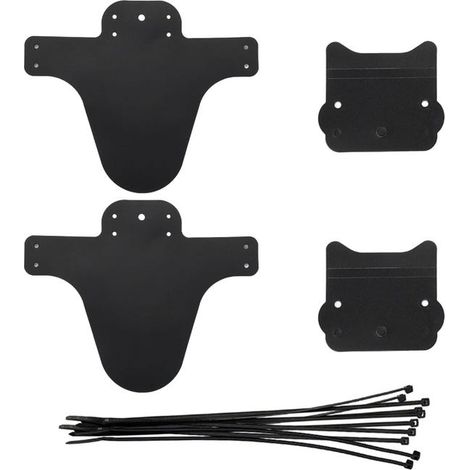 Set di 2 parafanghi neri per bicicletta, parafanghi per mountain bike, parafanghi anteriori e posteriori, compatibili con la maggior parte delle biciclette (1/5)